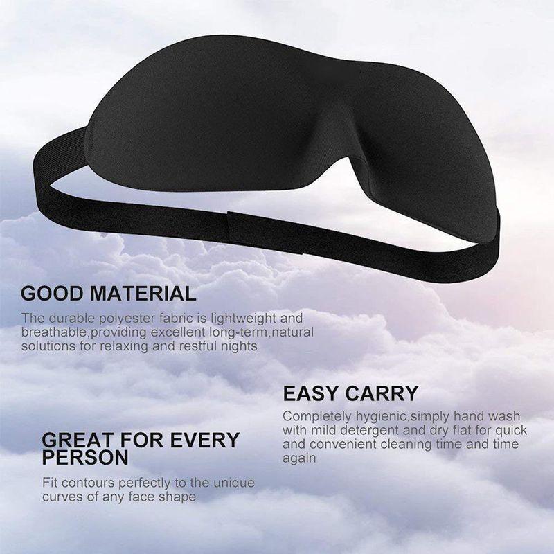 3D маска для сна - повязка на глаза для отдыха - расслабляющий массажер для глаз 556592
