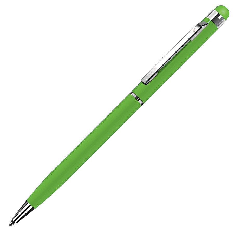 Ручка шариковая Touchwriter зеленая со стилусом для сенсорных экранов