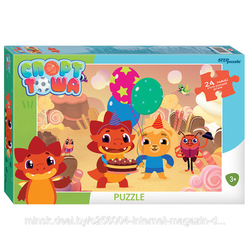 Мозаика "puzzle" maxi 24 "Спорт Тоша" (ТойРой Медиа)