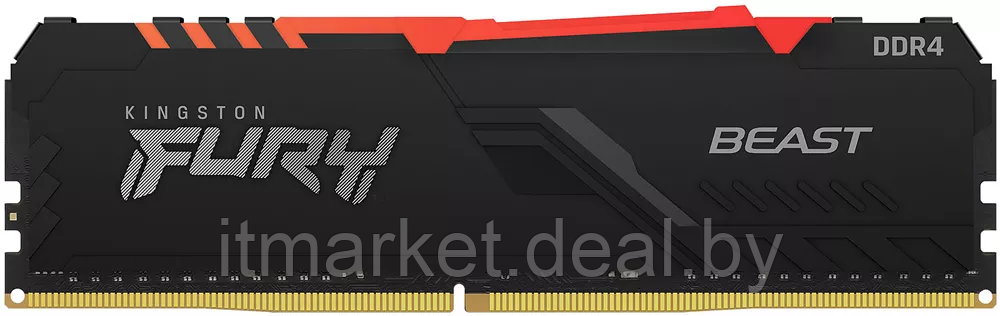 Модуль памяти 16Gb Kingston FURY Beast RGB (KF426C16BBA/16) - фото 2 - id-p214885210