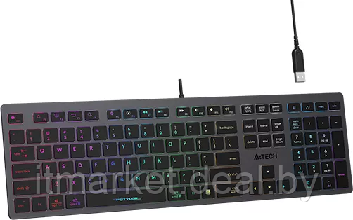 Клавиатура A4Tech Fstyler FX60H (неоновая подсветка) - фото 3 - id-p214885381