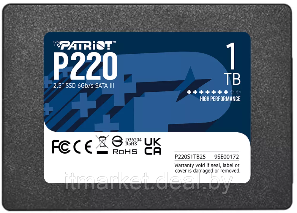 Жесткий диск SSD 1Tb Patriot P220 (P220S1TB25) - фото 1 - id-p214885428