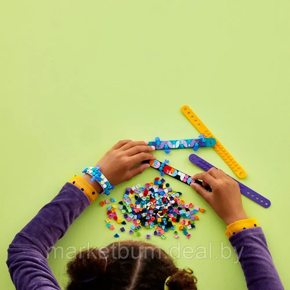 Конструктор LEGO DOTS Большой набор дизайнера браслетов, 388 деталей, 6+, 41807 - фото 4 - id-p215629013