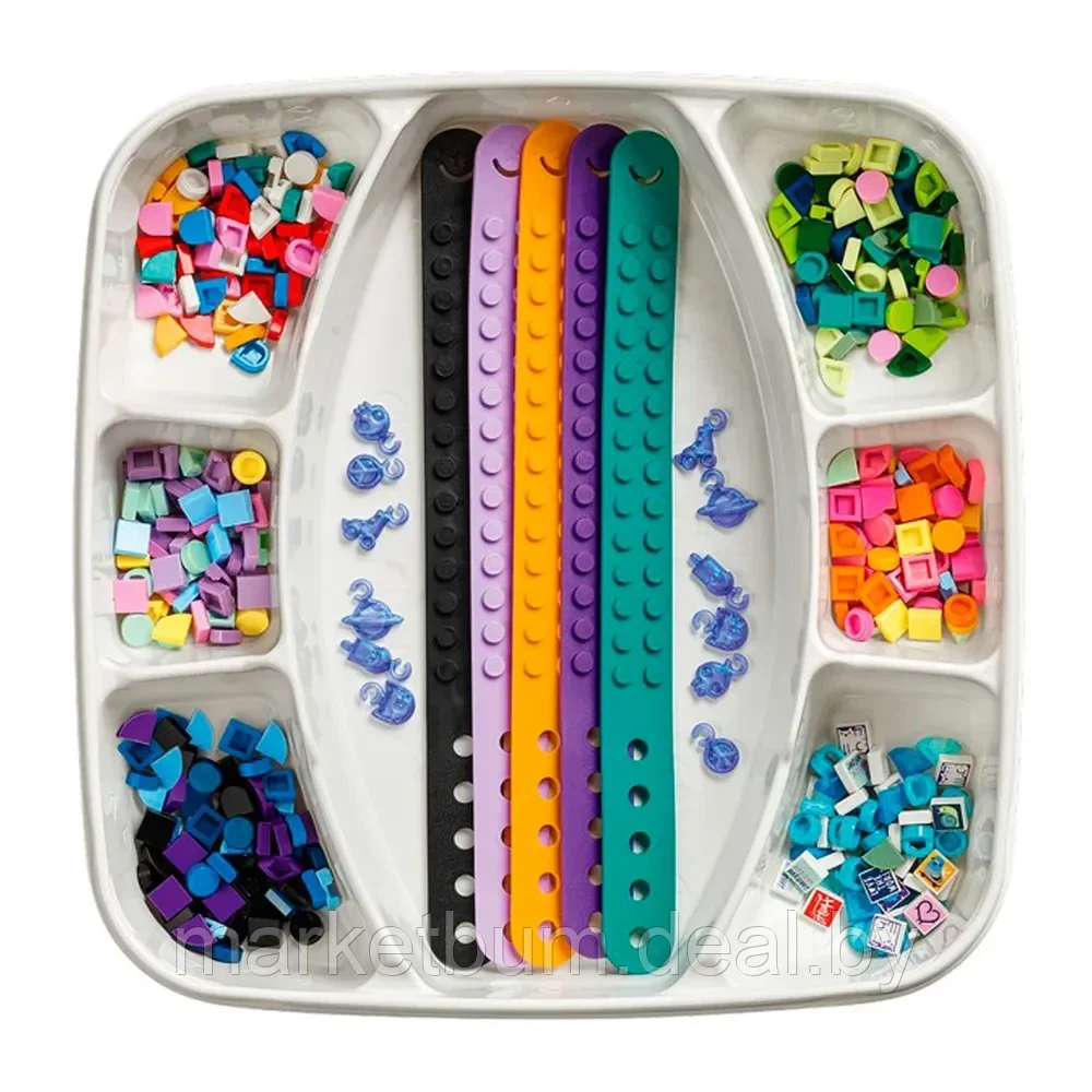 Конструктор LEGO DOTS Большой набор дизайнера браслетов, 388 деталей, 6+, 41807 - фото 6 - id-p215629013