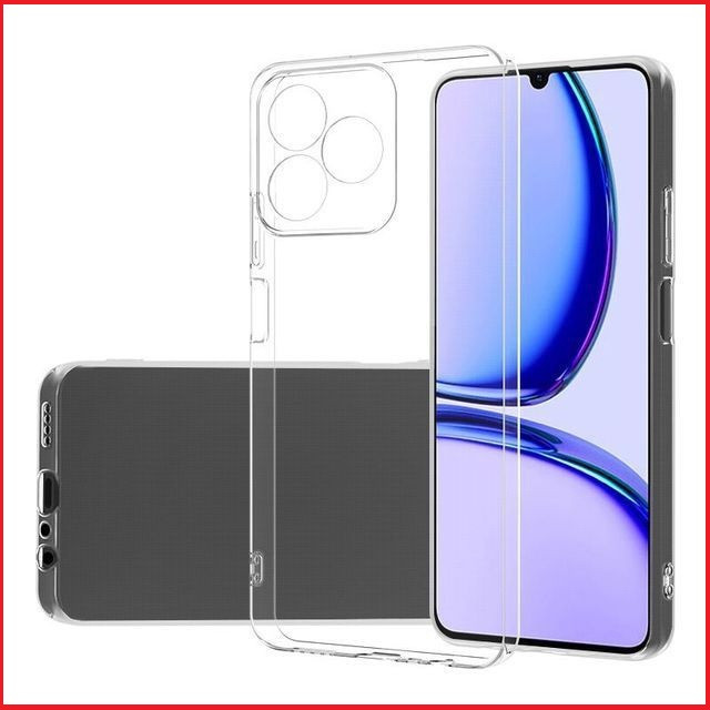 Чехол-накладка для Realme C53 / C51 (силикон) прозрачный с защитой камеры - фото 1 - id-p215628982