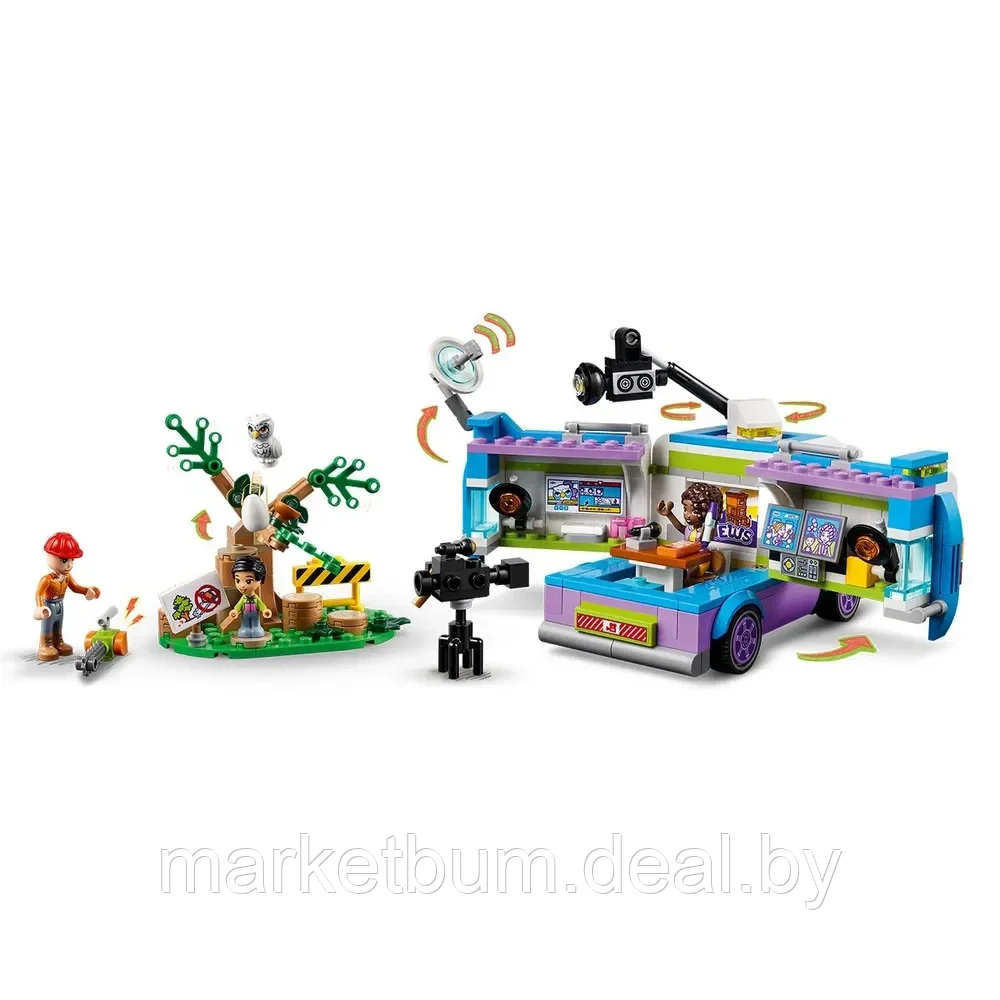 Конструктор Lego Friends 41749, Фургон редакции новостей - фото 3 - id-p215629018