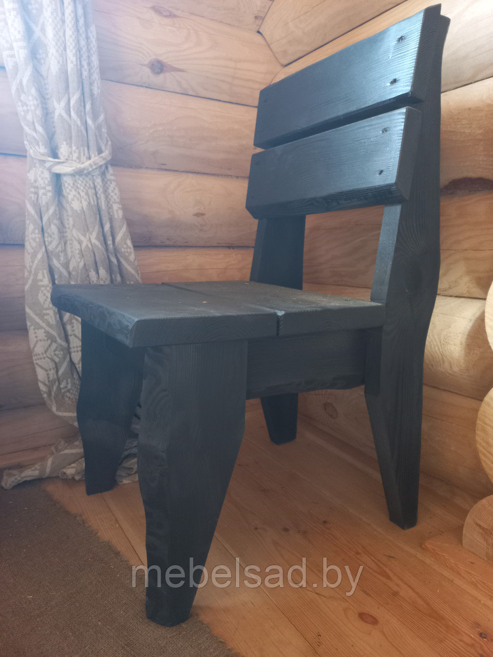 Стул садовый и банный из массива сосны "Сельский №2" Ш450мм*В900мм*Г570мм