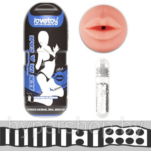 Мастурбатор в колбе губки Sex In A Can Mouth Lotus Tunnel