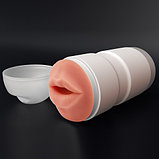 Мастурбатор в колбе губки Sex In A Can Mouth Stamina Tunnel с вибрацией, фото 5