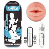 Мастурбатор в колбе губки Sex In A Can Mouth Stamina Tunnel с вибрацией, фото 2