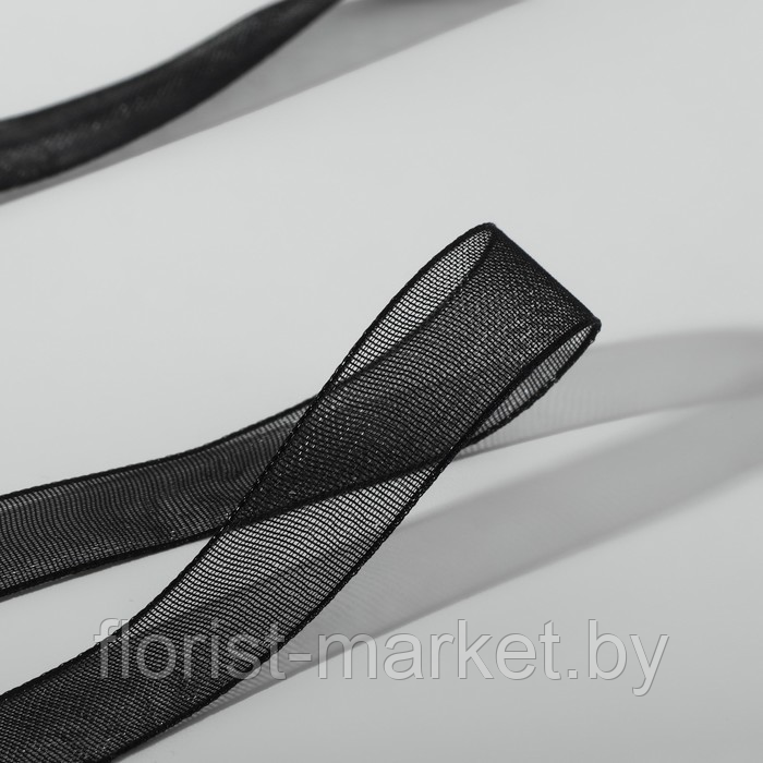 Лента капроновая, 10 мм*30 м, чёрный - фото 1 - id-p215636616