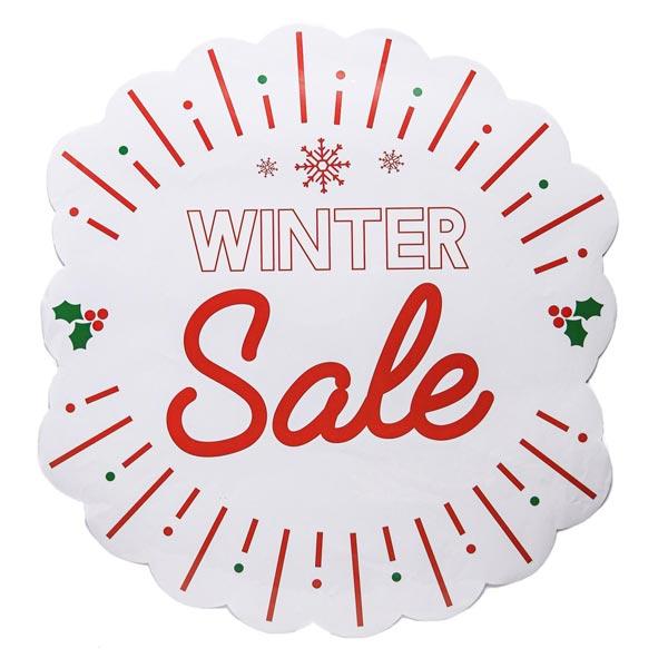 Наклейка для витрины Арт Узор Winter sale - фото 2 - id-p215646093