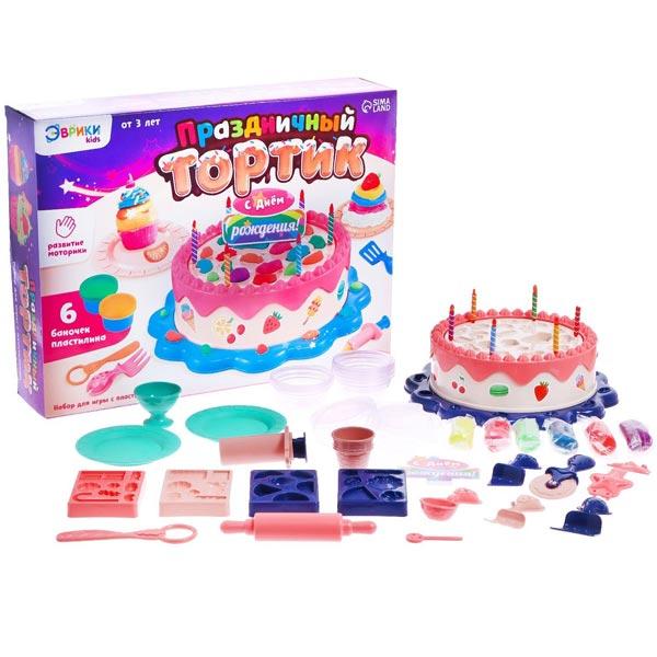 Набор для игры с пластилином Эврики Праздничный тортик - фото 2 - id-p215646094