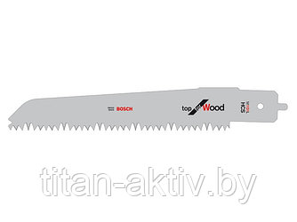 Пилка сабельная по дереву М1131L (1 шт.) BOSCH (пропил прямой, грубый, быстрый рез)