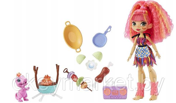 Игровой набор с куклой Эмберли и барбекю Mattel Cave Club GNL96, фото 2