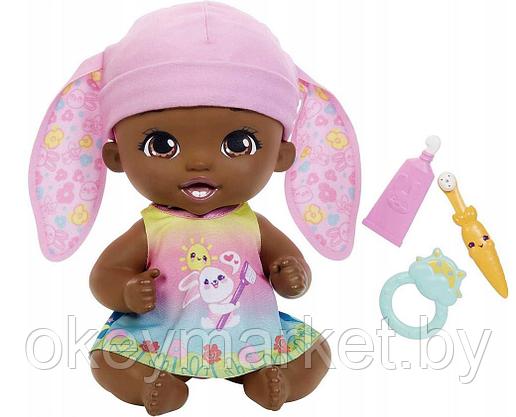 Кукла пупс Малышка-зайчик Умывайся и улыбайся с запахом Mattel My Garden baby HGC12-1, фото 3