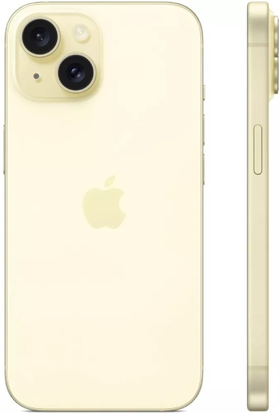 Apple Apple iPhone 15 128GB Желтый - фото 2 - id-p215652739