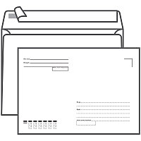 Конверт C5, Ряжская печатная фабрика, 162*229мм, с подсказом ЦЕНА БЕЗ НДС