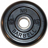 Диск обрезиненный BARBELL MB (металлическая втулка) d26мм (1.25кг)