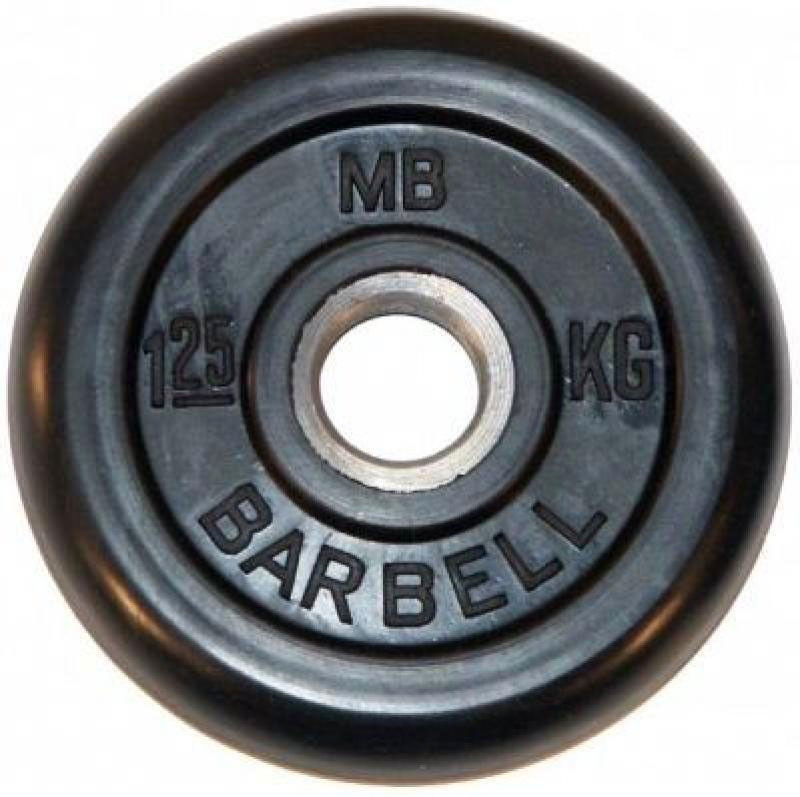 Диск обрезиненный BARBELL MB (металлическая втулка) 1.25 кг / диаметр 26 мм - фото 1 - id-p215653121