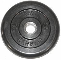 Диск обрезиненный BARBELL MB (металлическая втулка) 2.5 кг / диаметр 31 мм