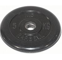 Диск обрезиненный BARBELL MB (металлическая втулка) d51мм (5кг)