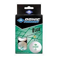 Мячики для н/тенниса DONIC ELITE 1* 40+, 6 штук, белый