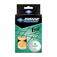 Мячики для н/тенниса DONIC ELITE 1* 40+, 6 штук, оранжевый