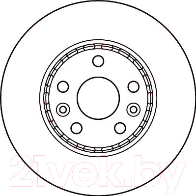 Тормозной диск TRW DF6110 - фото 2 - id-p215667917