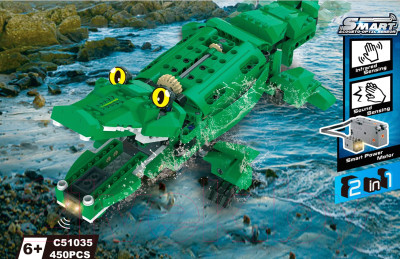 Конструктор управляемый CaDa Динозавр и Крокодил / C51035W - фото 1 - id-p215658120