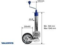 Опорное колесо усиленное ф60 500 кг арт.6659038, Швеция