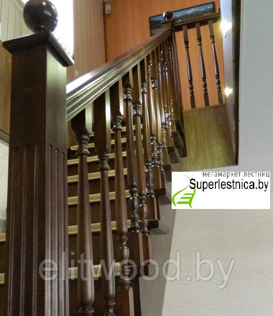 Изготовление лестниц для дома К-011 - фото 4 - id-p30653207