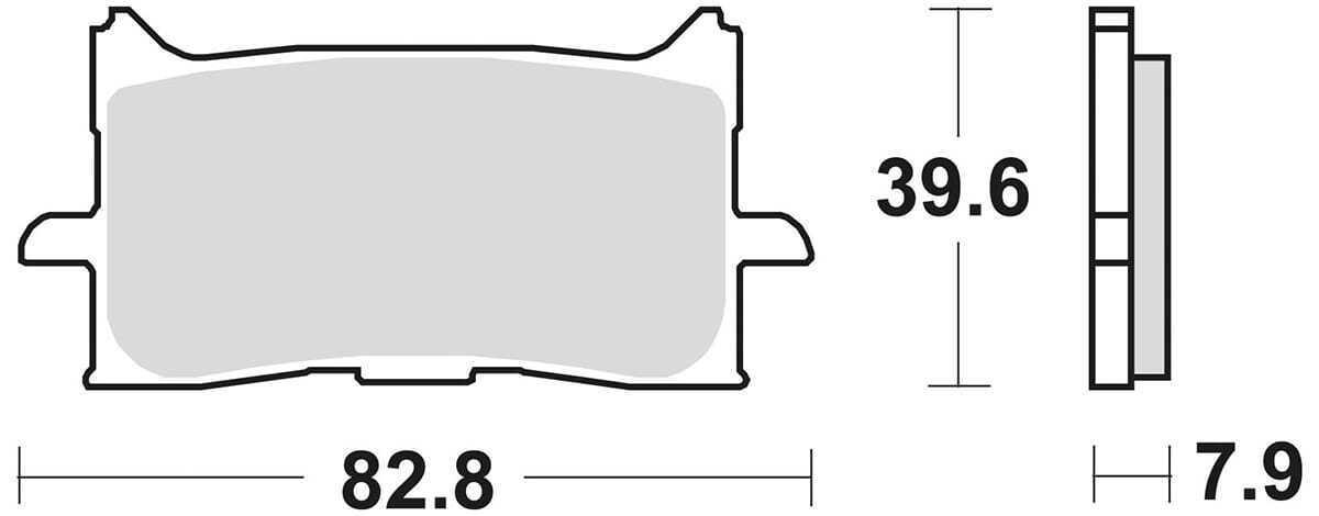 Колодки тормозные 971CM55 Braking (Италия)