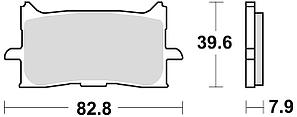 Колодки тормозные 971CM55 Braking (Италия)