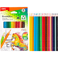 Цветные карандаши Deli "Enovation", 18 цветов