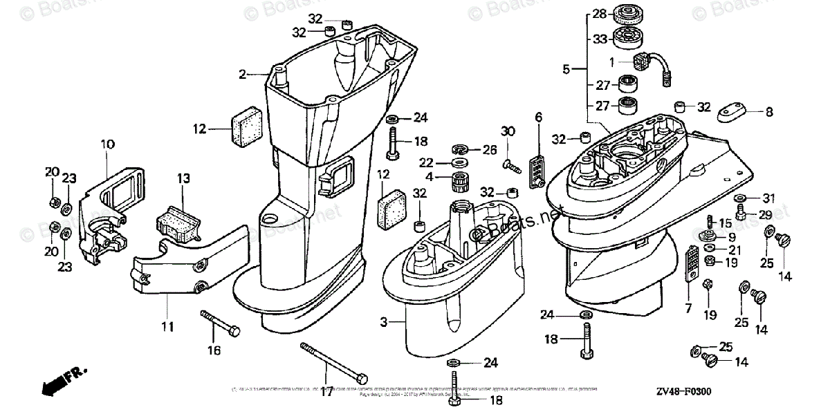 Подшипник Honda BF8..20 91052-ZV4-003 - фото 3 - id-p215523126