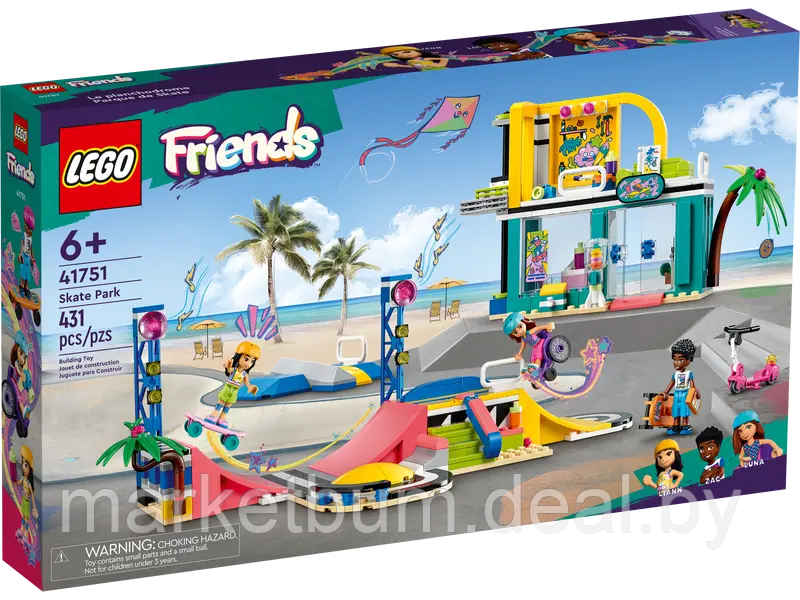 Конструктор LEGO Friends 41751, Скейт-парк - фото 2 - id-p215701558