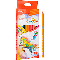 Цветные карандаши Deli "ColoRun", 12 цветов,