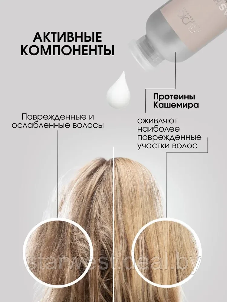 Kapous Professional STUDIO Luxe Care Cashmere Shampoo 350 мл Кашемир-Шампунь с протеинами кашемира для волос - фото 4 - id-p215701666