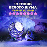 Умная колонка-ночник 4 в 1 с голосовым управлением (Ночник Яйцо дракона) Galaxy Nightlight Projector, фото 8