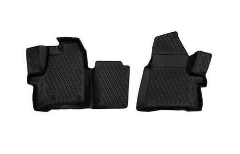 Коврики 3D в салон FORD Tourneo Custom (1+1 seats), 2013- , 2 шт. (полиуретан) / Форд Турнео кастом - фото 1 - id-p215711605