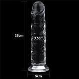 Прозрачный фаллоимитатор Lovetoy Flawless Clear Dildo 18 см, фото 6