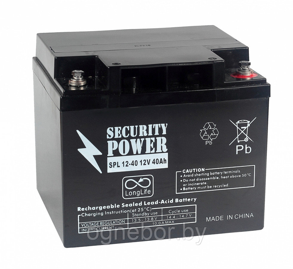 Аккумуляторная батарея Security Power SPL 12-40 12V/40Ah - фото 1 - id-p215711741