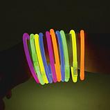 Светящиеся (неоновые) палочки-браслеты ЮНЛАНДИЯ, набор 10 штук в тубе ЦЕНА БЕЗ НДС, фото 4