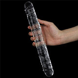 Двойной фаллоимитатор Lovetoy Flawless Clear Double Dildo 30 см, фото 4