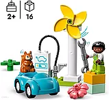 Конструктор LEGO DUPLO 10985, Ветряная турбина и электромобиль, фото 3