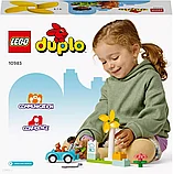 Конструктор LEGO DUPLO 10985, Ветряная турбина и электромобиль, фото 2