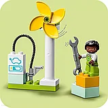 Конструктор LEGO DUPLO 10985, Ветряная турбина и электромобиль, фото 9