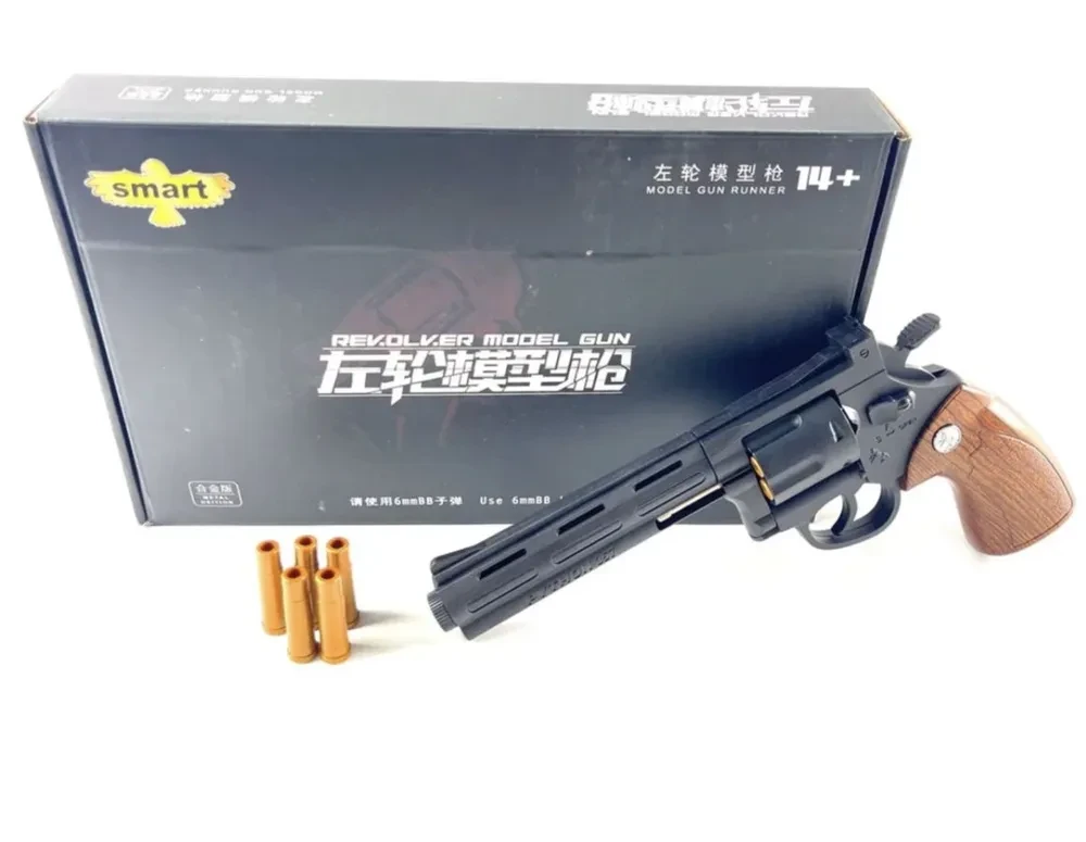 Револьвер металлический-пневматический с гильзами Smith Wesson 327 - фото 1 - id-p215711884