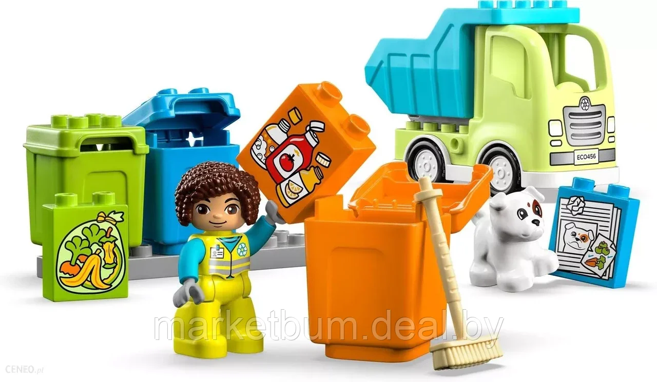 Конструктор LEGO DUPLO 10987, Грузовик для переработки отходов - фото 4 - id-p215711893
